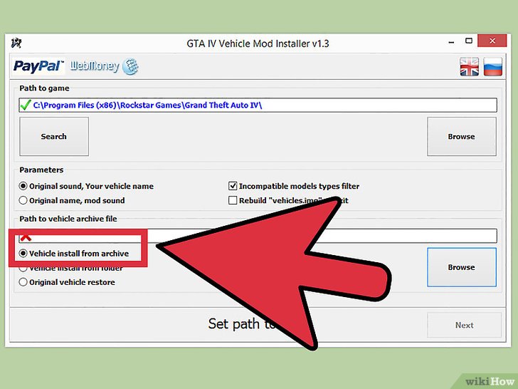 how to install gta iv car mods